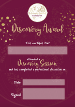 Load image into Gallery viewer, Certificates for Discovery Session Attendees x 30
